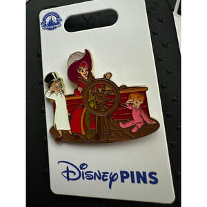 Disney Parks Pin Peter Pan Captain of Jolly Roger Flying John & Michael 2023 OE